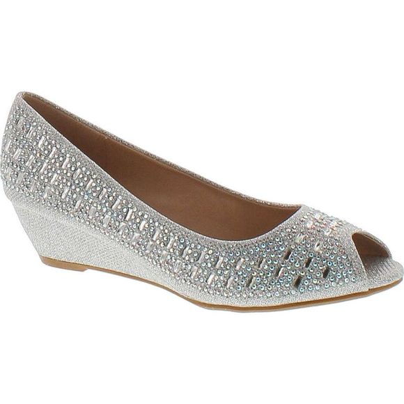 Forever Link Fisher-1 Silver Womens sandals 6 NEW - Picture 1 of 4